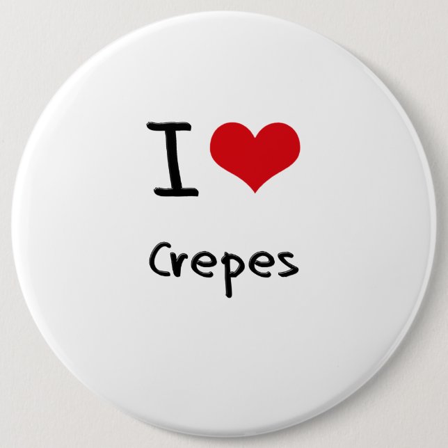Bóton Redondo 15.24cm Eu amo Crepes (Frente)