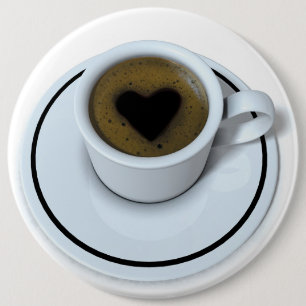 Bóton Redondo 15.24cm EU AMO o café