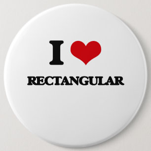 Bóton Redondo 15.24cm Eu amo retangular