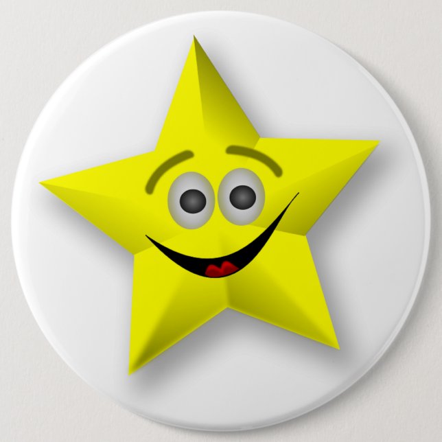 BÓTON REDONDO 15.24CM FACE STAR (Frente)
