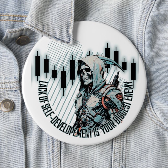 Bóton Redondo 15.24cm Fantasy Trade design | Motivação | Maior inimigo (In Situ)