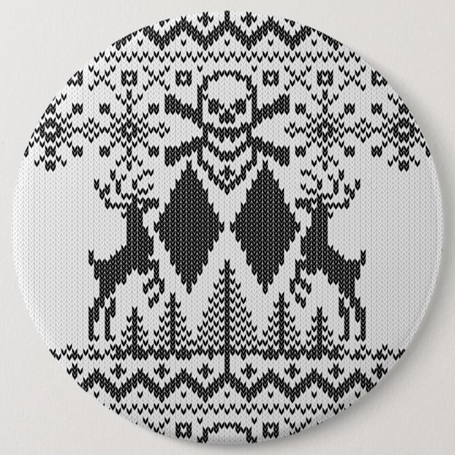 Bóton Redondo 15.24cm Feio extremo dos Crossbones dobro dos carvões (Frente)