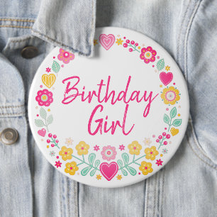 Bóton Redondo 15.24cm Feliz Aniversário  