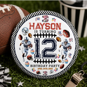 Bóton Redondo 15.24cm Festa de Aniversário de Esportes de Futebol para M
