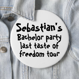 Bóton Redondo 15.24cm Festa de Despedida Último Sabor de Liberdade Perso