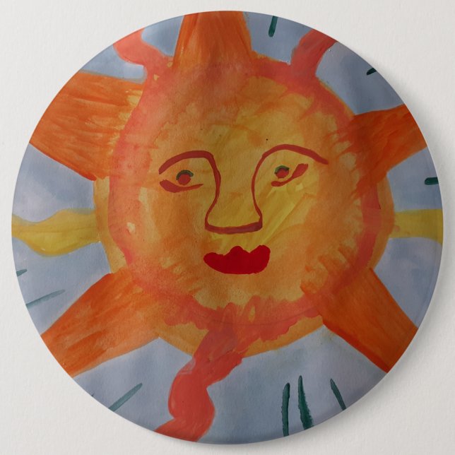 Bóton Redondo 15.24cm Fiery Sun (Frente)
