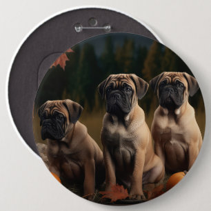 Bóton Redondo 15.24cm Filhote de Bullmastiff Autumn Delight Pumpkin