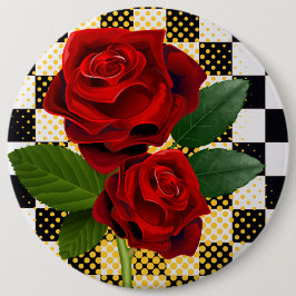 Bóton Redondo 15.24cm flores