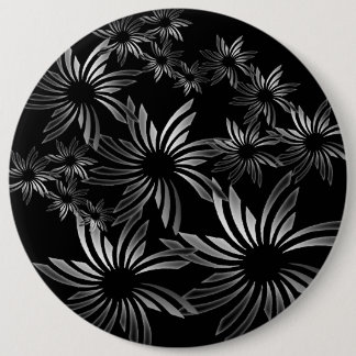 Bóton Redondo 15.24cm Flores de Prata