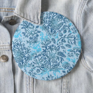 Bóton Redondo 15.24cm Flores decorativas 15