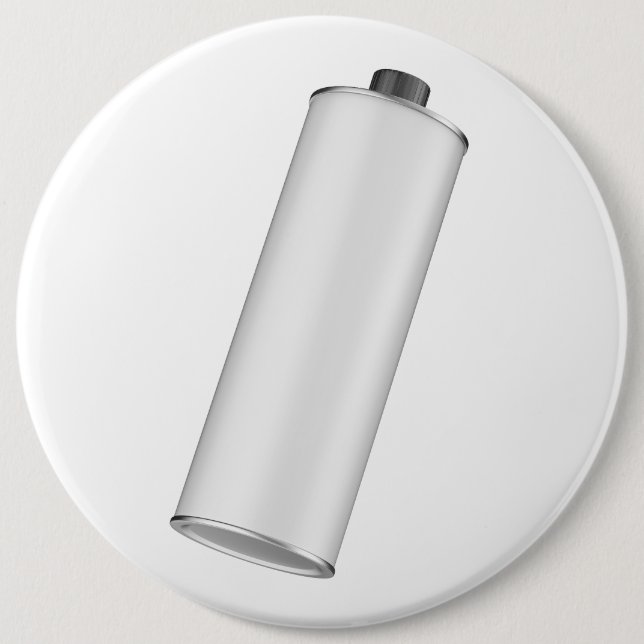 Bóton Redondo 15.24cm Frasco de estanho branco-vazio, redondo, para azei (Frente)