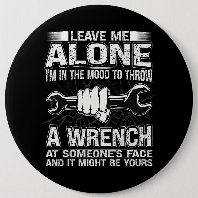 Bóton Redondo 15.24cm Garagem Mecânica do Carro de Cara 20 (Frente)