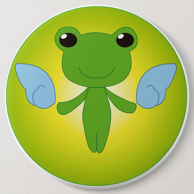 Bóton Redondo 15.24cm Gekota Alado (Frente)