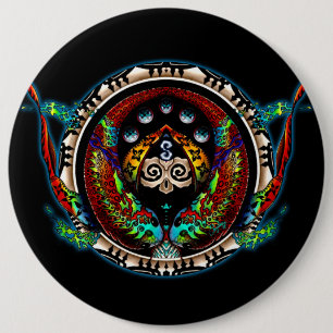 Bóton Redondo 15.24cm Gêmeos do dragão