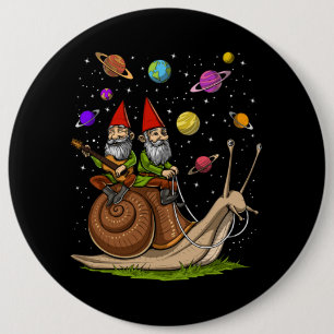 Bóton Redondo 15.24cm Gnomos Riding Snail