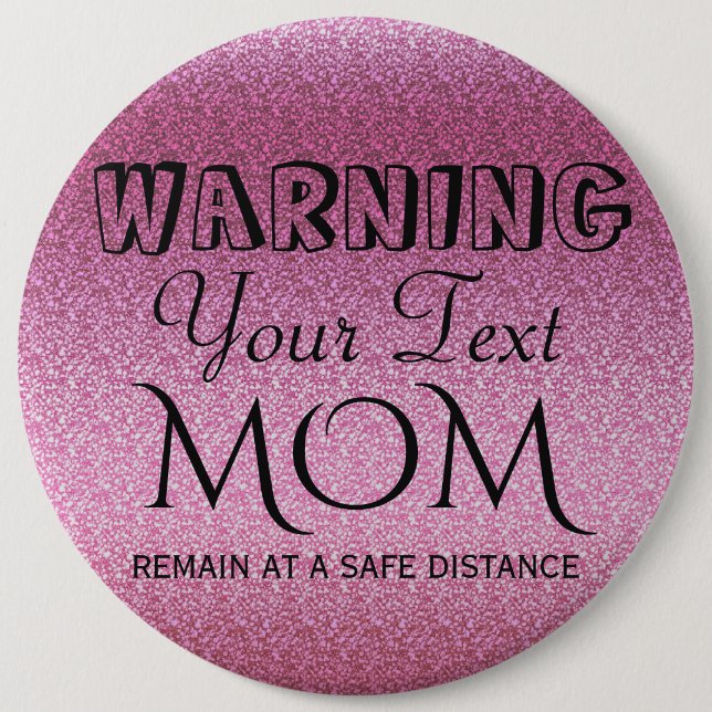 Bóton Redondo 15.24cm Gradiente da Gliteria Rosa (Frente)