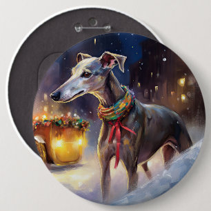Bóton Redondo 15.24cm Greyhound Christmas Fesason