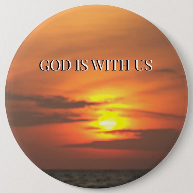 Bóton Redondo 15.24cm Held in His Peace (Frente)