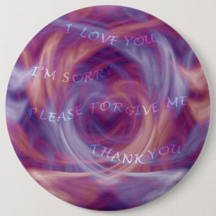 Bóton Redondo 15.24cm Ho'oponopono Purple Smoke
