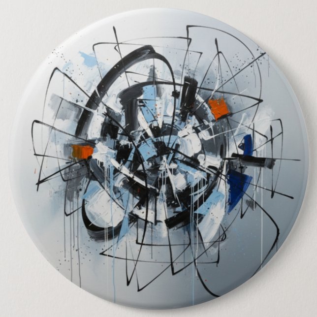 Bóton Redondo 15.24cm Interesting Lines of Thought (Frente)