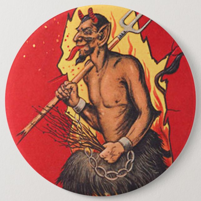Bóton Redondo 15.24cm Interruptor de forcado do Krampus (Frente)