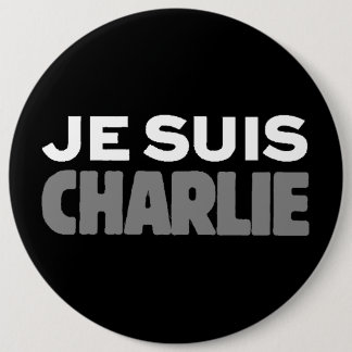 Bóton Redondo 15.24cm Je Suis Charlie