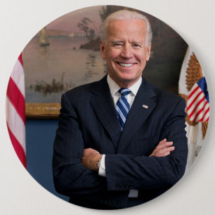 Bóton Redondo 15.24cm Joe Biden Ex-Vice-Presidente 2020 Candidato