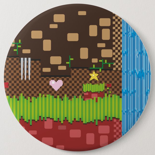 Bóton Redondo 15.24cm Jogo Retro (Frente)