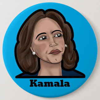 Bóton Redondo 15.24cm Kamala Harris Button