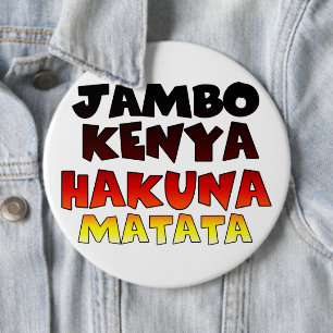 Bóton Redondo 15.24cm Kenya Hakuna Matata