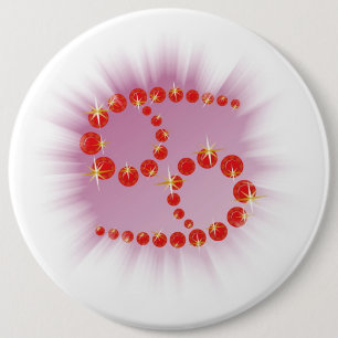 Bóton Redondo 15.24cm Krebs 22. Juni bis 22. Juli Buttons