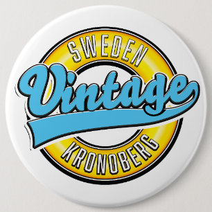 Bóton Redondo 15.24cm Kronoberg Sweden Vintage style logo 