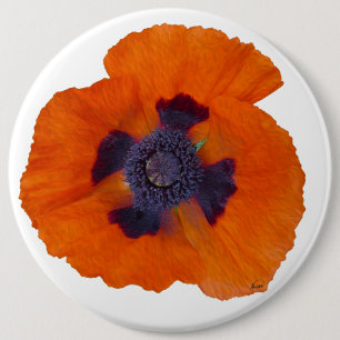 Bóton Redondo 15.24cm Laranja Escarlate Poppy 1