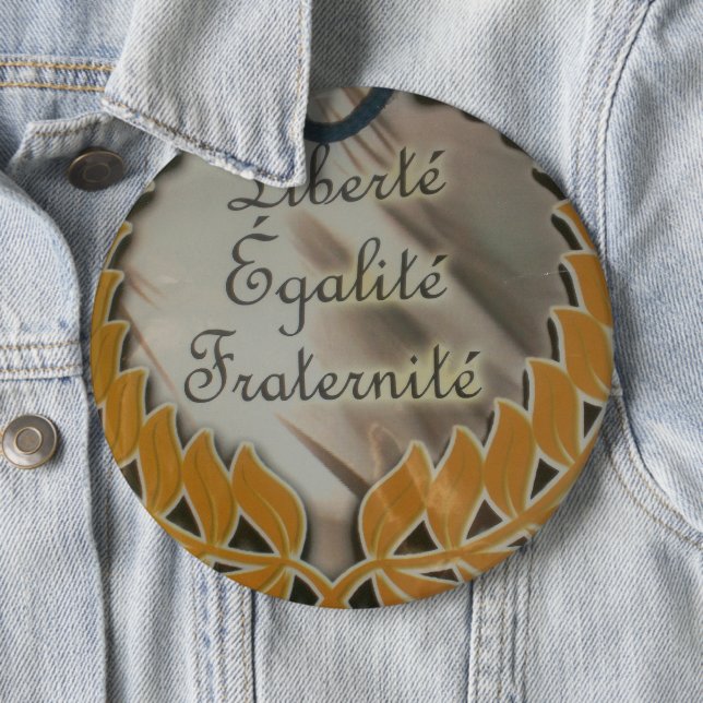 Bóton Redondo 15.24cm Liberdade, Igualdade, Fraternidade: Futuro Floread (In Situ)