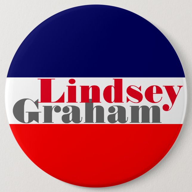 Bóton Redondo 15.24cm Lindsey Graham 2016 (Frente)