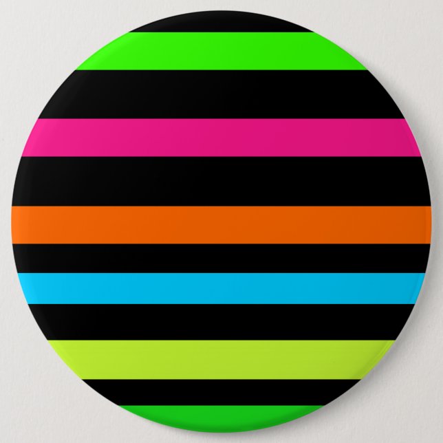 Bóton Redondo 15.24cm Listras neon (Frente)