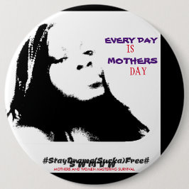 BÓTON REDONDO 15.24CM M.A.W.M.S. MÃES E MULHERES MANTENDO A SOBREVIVÊNCI