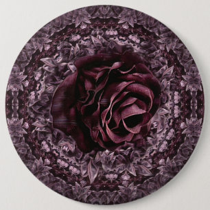 Bóton Redondo 15.24cm Mandala de Rosa 