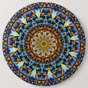 Bóton Redondo 15.24cm Mandala geométrica