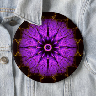 Bóton Redondo 15.24cm Mandala Violet