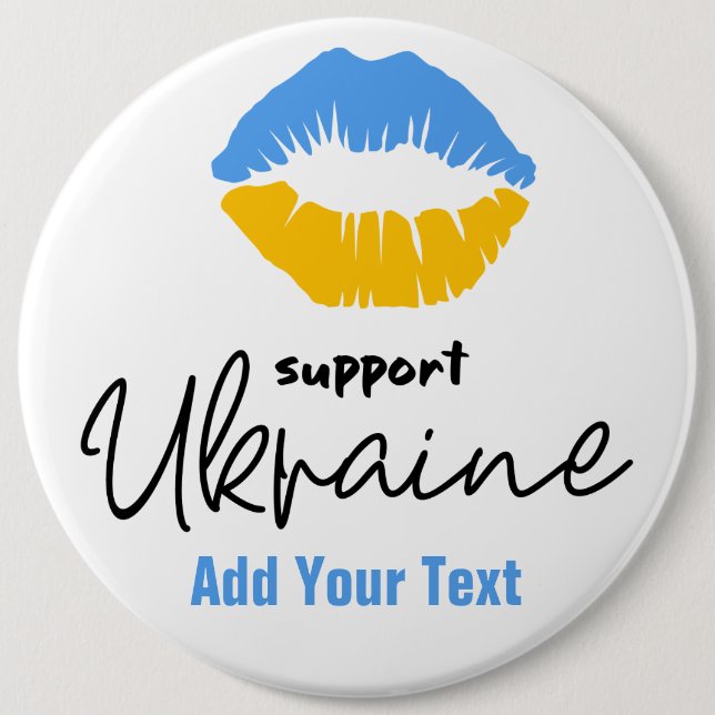 Bóton Redondo 15.24cm Mantenha ou design seu próprio botão (Frente)