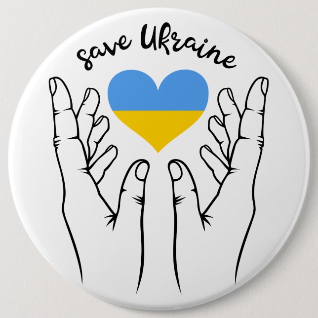 Bóton Redondo 15.24cm Mantenha ou design seu próprio botão (Frente)