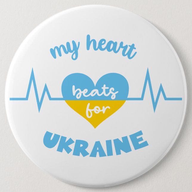 Bóton Redondo 15.24cm Mantenha ou design seu próprio botão (Frente)