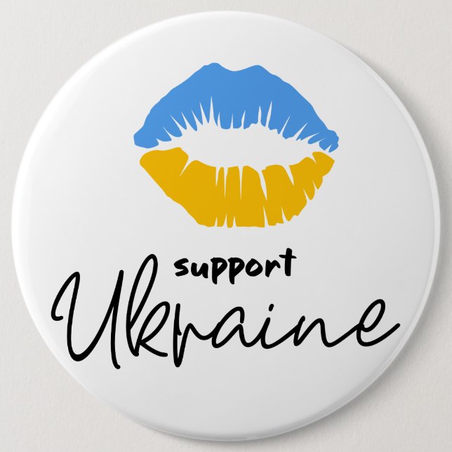 Bóton Redondo 15.24cm Mantenha ou design seu próprio botão (Frente)