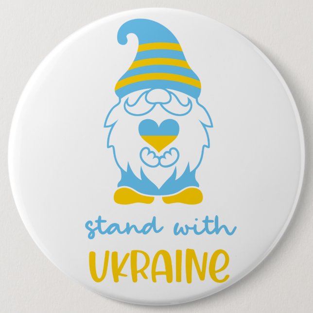 Bóton Redondo 15.24cm Mantenha ou design seu próprio botão (Frente)