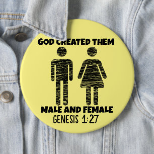 BÓTON REDONDO 15.24CM MASCULINO E MULHERES GENESIS CHRISTIAN GTTONS