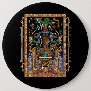 Bóton Redondo 15.24cm Mayan Astronauta King Pakal