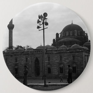 Bóton Redondo 15.24cm Mesquita Vintage Turkey Istanbul Beyazit camii