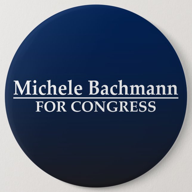 Bóton Redondo 15.24cm Michele Bachmann para o congresso (Frente)