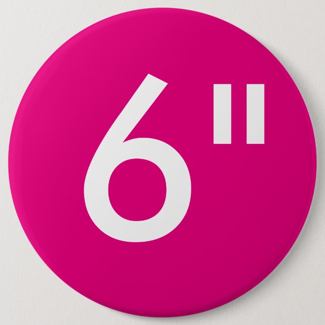 Bóton Redondo 15.24cm Modelo de Botão Arredondado Colossal de 6" Persona (Frente)